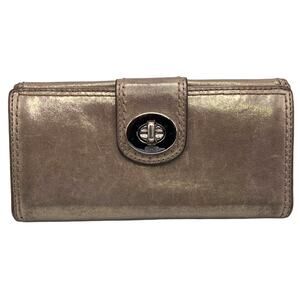 COACH Metallic Gold Wallet